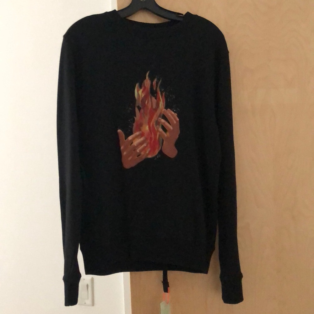 Off White Sweatshirt Size:XXS Black